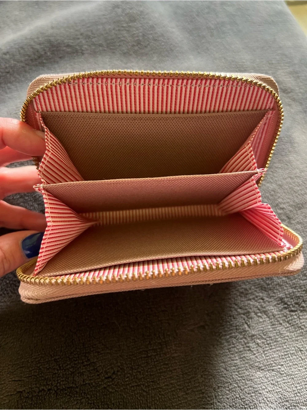 Herschel Supply Company Blush Pink Compact Zip Card Holder